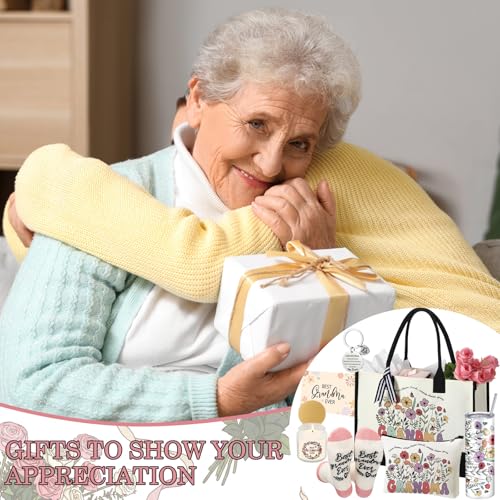 Grandma Gift Set - 7 Pcs Christmas Grandma Gifts for Best Grandmother - Variation of Grandma