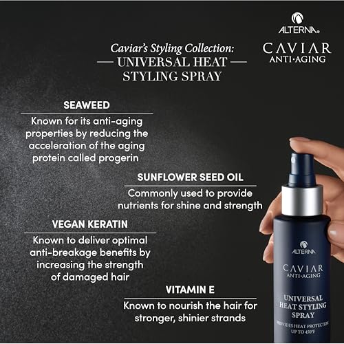 Heat Protectant Hair Spray for Styling & Frizz Control - 4.2 Fl Oz