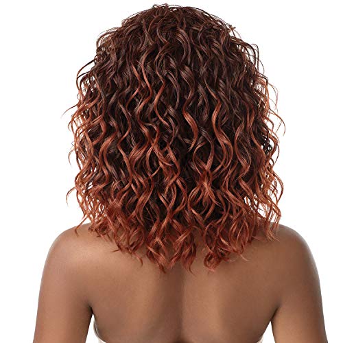 Outre Synthetic Quick Weave Wet & Wavy Half Wig - Loose Curl 18 Inches - Jet Black