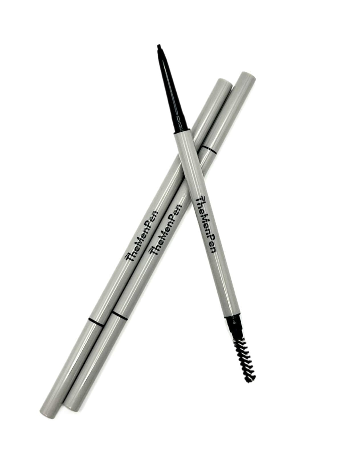 The Men Pen - Waterproof Eyebrow Pen | Beard Filler for Men | 1 Ounces - 3 Pack | Microblading Eyebrow Pen | Hair Filler | Anti-Smudge | Mustache, Beard & Eyebrow Filler | Black