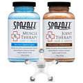 Spazazz RX Therapy Joint & Muscle Spa Salts with 5-Point Handheld Massager | Aromatherapy Bath Crystals