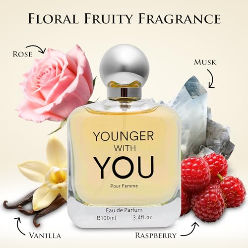 Floral Fruity Women's Eau De Parfum - Rose & Vanilla Scent - 100ml