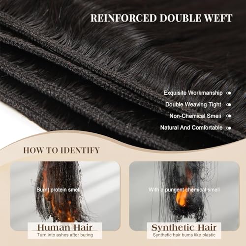 Mironica 20 Inch Straight Human Hair Extensions | 12A Quality, Soft & Natural