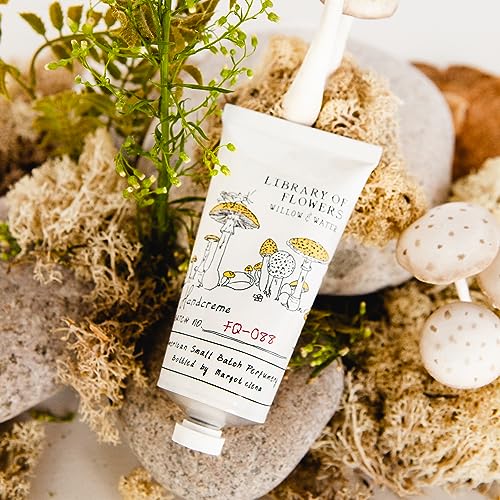Library of Flowers Willow & Water Hydrating Hand Cream - Moisturizing Lotion for Soft Skin, Travel Size