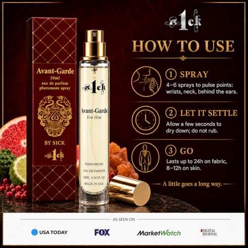 Avante-Garde Pheromone Cologne for Men – Long-Lasting Attraction Perfume 10mL