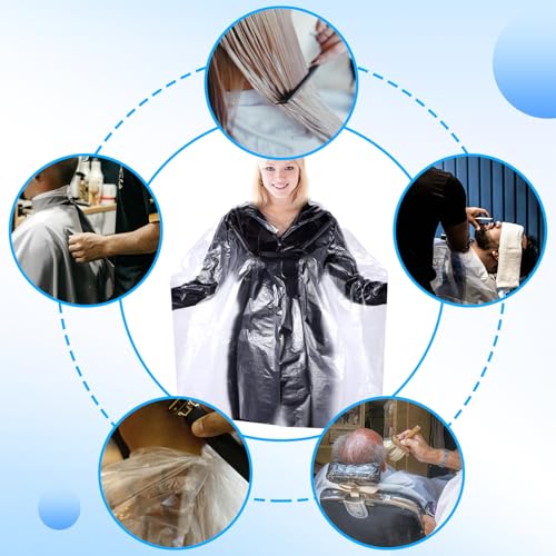 Disposable Hair Cutting Capes 200pcs Salon Hair Dyeing Aprons 47.2x35.4 Inch