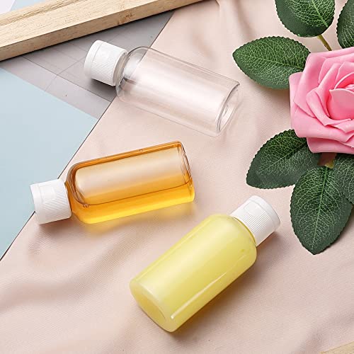 Clear Travel Bottles 100 Pcs 1.7 oz Refillable Flip Caps for Toiletries - Variation: Clear