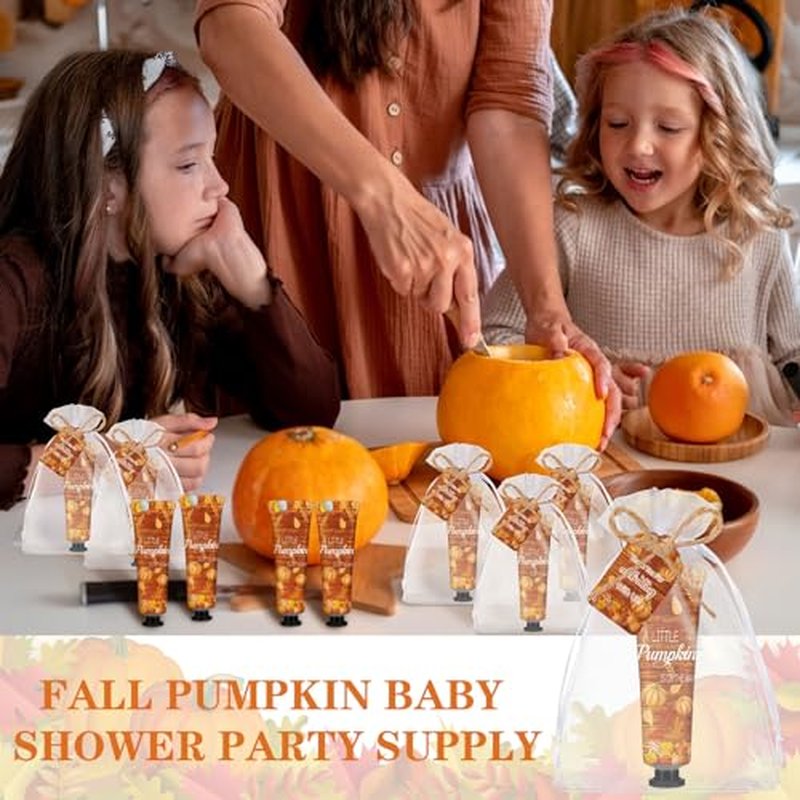 48 Sets Thanksgiving Fall Hand Cream Bulk a Little Pumpkin Baby Shower Hand Cream Gifts Baby Shower Party Favors for Guests Travel Size Lotion for Autumn Party Supplies(Little Pumpkin)