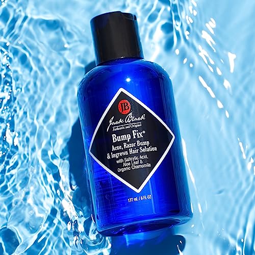Jack Black Bump Fix Acne & Razor Bump Serum for Men - Moisturizing Ingrown Hair Solution, 6 fl oz