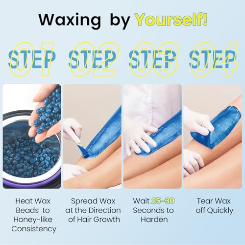 Troyber 2.2lb Hard Wax Beads for Coarse Hair Removal - Brazilian, Bikini & Body
