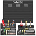 Magnetic Barber Organizer Mat with 3 Slots - Professional Salon Tool Station, 16.5x12.5, Non-Slip Silicone