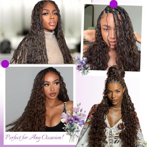 Crochet Human Hair Extensions Brown #4 20 Inch 60g Deep Wave - Miracle Knots, Knotless Style
