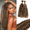 Munx 12in P27 / 4P27 Water Wave 100g 2 Bundles Boho Human Braiding Hair