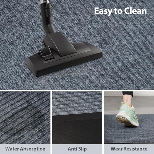 3ft x 10ft Non-Slip Indoor Outdoor Carpet Runner for Hallway Kitchen Living Room