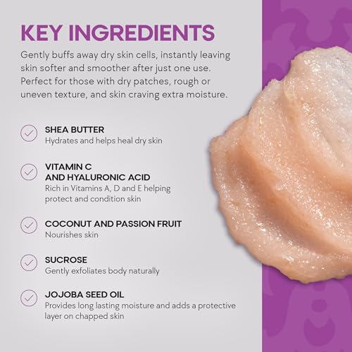 Gentle Exfoliating Sugar Body Scrub with Hyaluronic Acid & Shea Butter - 227g