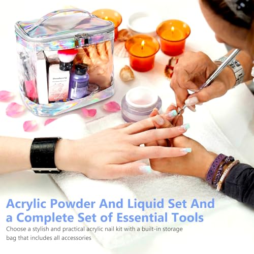 Acrylic Nail Kit 42-Piece Complete Set for Beginners with UV/LED Lamp & Drill