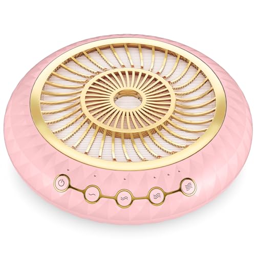 YLYYCC Pink Professional Nail Dust Collector Quiet for Home & Salon Use