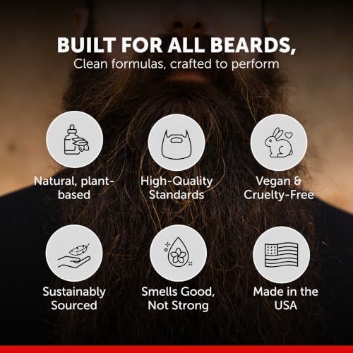Detroit Grooming Co. Black Beard Butter 4oz - Premium Leave-In Conditioner & Softener for Men, Hydrating & Thickening