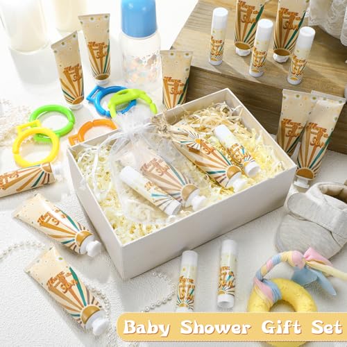 Here Comes The Sun Baby Shower Gift Set - Hand Cream & Lip Balm, 24 Sets (This listing: Here Come the Son)