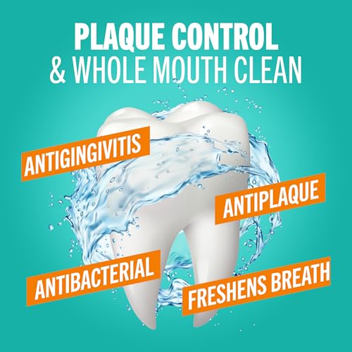 TheraBreath Plaque Control Oral Rinse - Mint Flavor - 16 Fl Oz Pack of 4