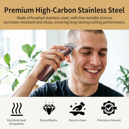Silver 10T Steel Clipper Blade for Professional Clippers - Compatible with Andis & Oster A5 - 1 Pack - Variation of Silver-10T