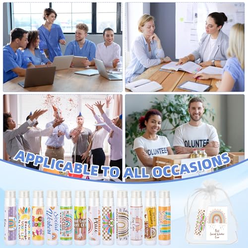 Case Manager Lip Balm Set - Inspirational Quotes & Cherry Flavored Moisturizer - Social Worker Appreciation Gift Bulk 36 pcs
