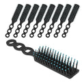 Gisdo 50 Pack Black Hair Brushes for Hair Styling & Tangle-Free Hair Care