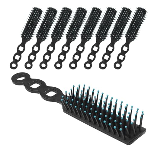 Gisdo 50 Pack Black Hair Brushes for Hair Styling & Tangle-Free Hair Care