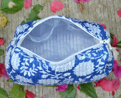 INDACORIFY Pattern-1 Cotton Boho Travel Toiletry Bag Small Medium Large