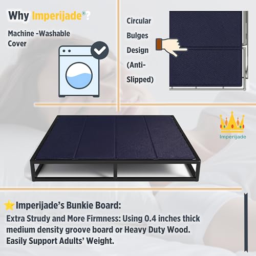 60”x76” Queen Bunkie Board, Lightweight Low-Profile Bed Support – Imperijade