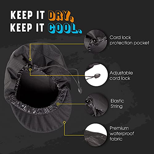 Men's Waterproof Adjustable Shower Cap for Braids Curls & Locs - Reusable & Durable