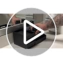 Black Cologne Organizer Stand for Men, Bathroom Counter Storage Shelf