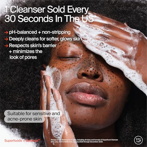 Youth To The People Rinse + Rest Travel Duo, Skincare Bundle Set for Dry Skin, Superberry Hydrate + Glow Dream Overnight Face Mask (0.5oz) + Superfood Kale + Green Tea Facial Cleanser (2oz)