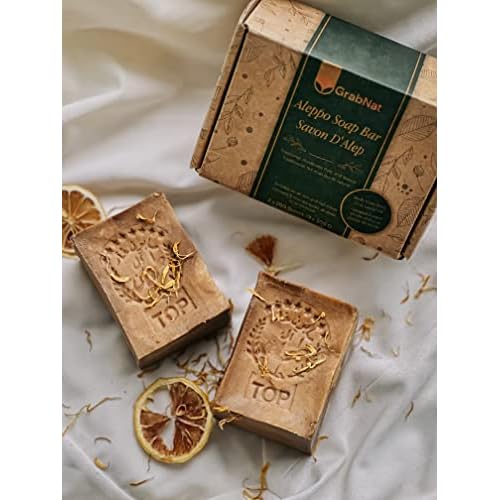 Traditional Ghar Soap 2-Pack | Handmade with Olive and Laurel Oils | Gentle, All-Natural Soap for Face & Body & Hair, Suitable for All Skin Types | 60% Olive Oil & 40% Laurel Oil (2x180g / 2x6.34oz)