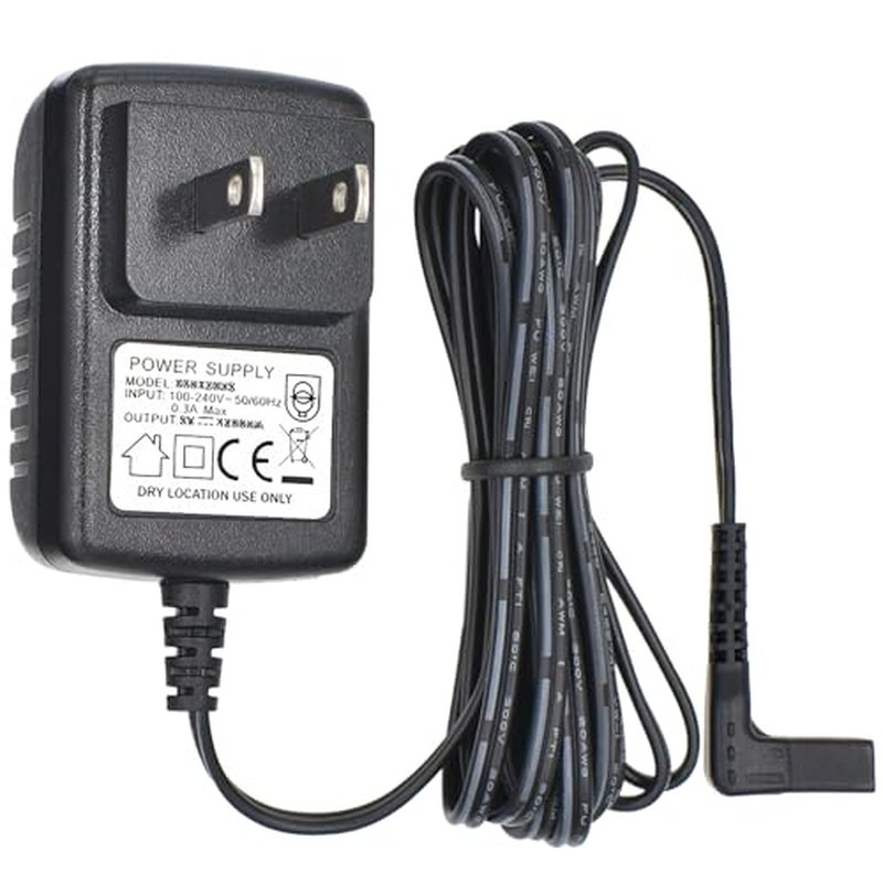 5V Power Adapter Charger for Wahl Trimmer SS2L, WSS3L, 5616L, 5701, 9818A, 9818-5001, 9870, 9884L2, 9896, 9899, Replacement Charger Cord Fit 9864 Stainless Steel Lithium Ion 2.0+ Beard Trimmer