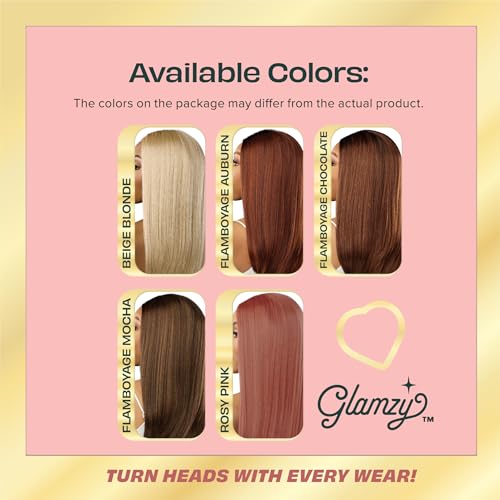 Sensationnel Glamzy Lace Crown Wig Tinsy RosyPink, Glueless Synthetic Hair, Heat Safe Up to 400°F