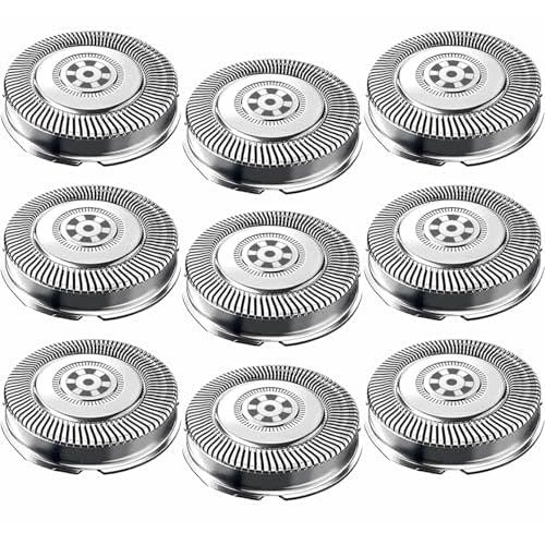 9 Pack SH71/52 Replacement Heads Compatible with Philips Norelco Series 7000 and Angle 5000 Series, SH71 Upgraded Replacement Blades Compatible with Philips Electric Shaving Series 7000 S7311 S7370