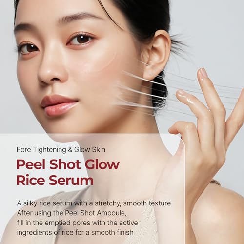 Peel Shot Glow Rice PDRN Serum - 30ml Facial Skin Care for Pore Refinement