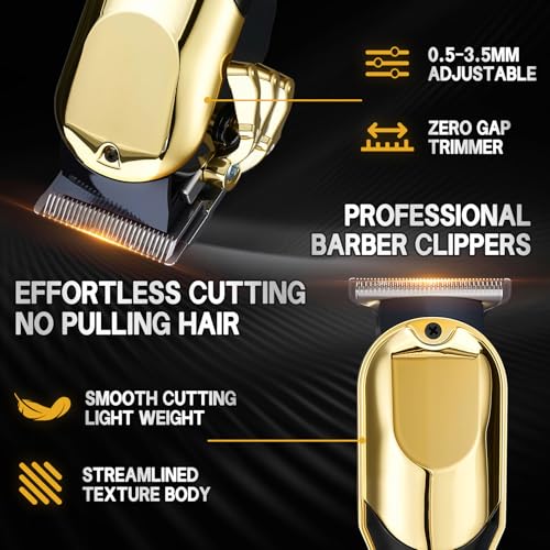 Professional Cordless Hair Clippers & Trimmer Set for Men with 23 Accessories