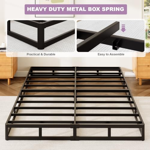 Queen Size 7 Inch Heavy Duty Metal Box Spring - Support & Comfort