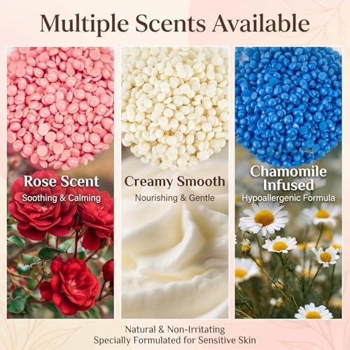 Hard Wax Beads for Hair-Removal - Sukh Brazilian Bikini Wax for Women Men Gentle on Skin, Moisturizing,Unisex for Back, Legs, Armpit, Bikini Line, Arms, Body