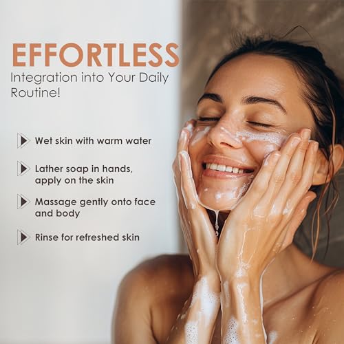 Turmeric and Kojic Acid Soap Bar for Reduce Dark Spots & Even Skin Tone ? With Vitamin C, Glycerin & Tea Tree Oil ? Gentle Cleanse & Hydration for Face & Body (2 Pack)