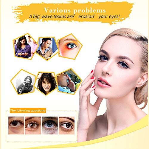Eye Mask, 30 Pairs Collagen Under Eye Patches, Black Crystal Eye Gel Pads for Reducing Dark Circles, Lighten Wrinkles Anti-Aging Moisturizing, Fine Lines Eye Bags Puffiness Women Men