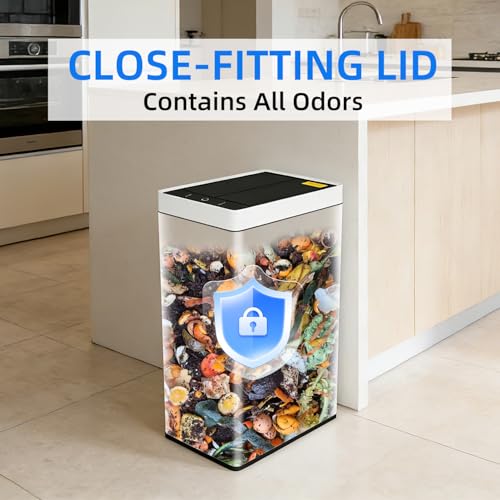 8 Gallon Touchless Trash Can with Motion Sensor and Auto Bagging - Standard