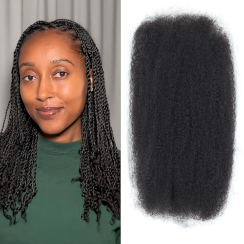 18 Inch Black Afro Kinky Human Hair for Dreadlocks & Twist - Vecago