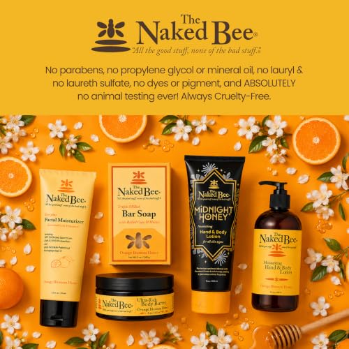 The Naked Bee Nag Champa Sandalwood & Indian Massala Body Lotion 8oz - Nourishing, Hypoallergenic Moisturizer