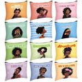 Silkfly 24 Pcs African American Gifts Black History Month Black Girl Women Makeup Cosmetic Bag Afro Queen Inspirational Canvas Toiletry Travel Organizer Purse African American Party Favor
