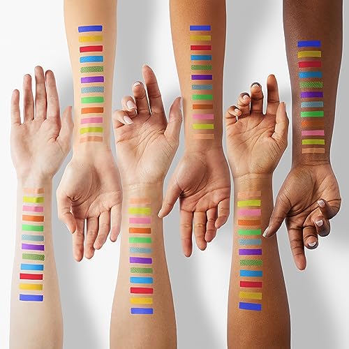 ColourPop FADE INTO HUE Eyeshadow Palette Matte Metallic Semi-Sparkle Glitter Rainbow Super-Pigmented Color