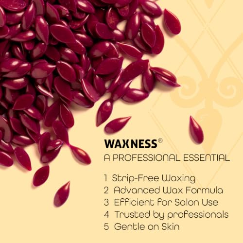 Waxness Italian Velvet Hard Wax Beads 2.2 lb - Synthetic Stripless Wax for Full Body, Rosin-Free, Professional Use