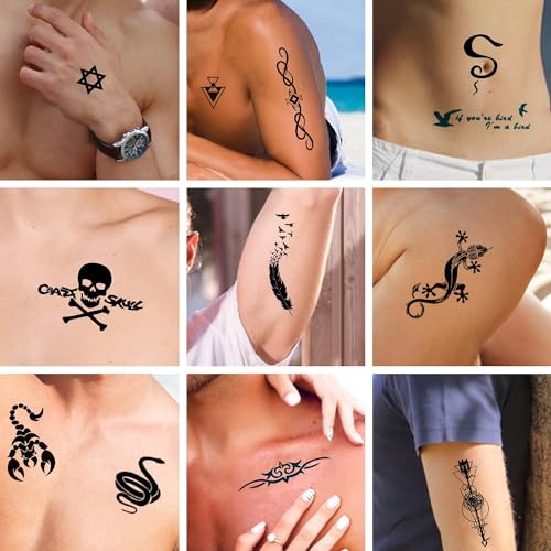 Cerlaza 300 styles Temporary Tattoos For Adults Women Men, Fake Henna Tattoos Stickers Waterproof, Long Lasting Realistic Tatuajes Temporales-65 Sheets